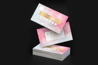 design an outstanding business card design for you