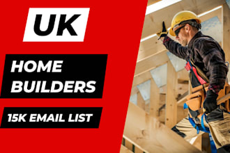 uk home builders email list, email database, email addresses
