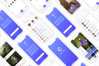 modern ui ux design for iphone and android mobile