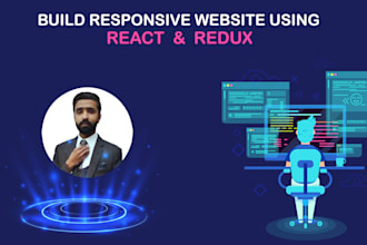 build responsive website using react js and redux