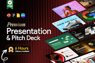 do powerpoint presentation, google slides or investor pitch deck design