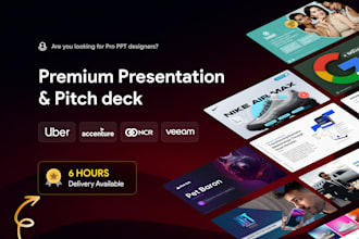 do powerpoint presentation and investor pitch deck design