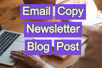 write a creative email copy and high quality web content