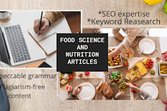 write SEO friendly food and nutrition articles for your blog