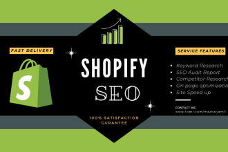 speed up and shopify SEO on page optimization