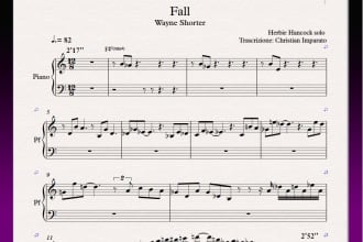 transcribe and transpose your sheet music to digital