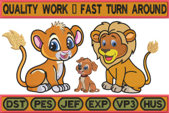 do perfect embroidery digitizing into dst pes in 1 hour