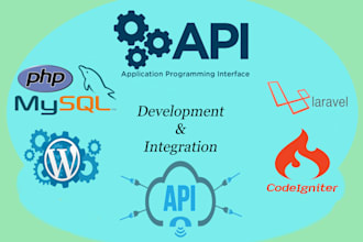 do restful API development and  integration in php