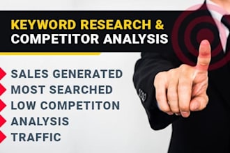 do SEO keyword research, competitor analysis and audit report