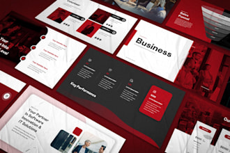 design an investor and business pitch deck presentations