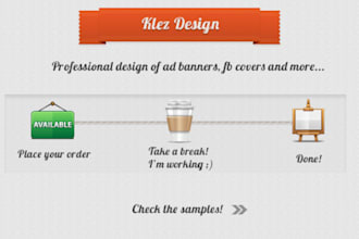 design a professional header, ad banner or facebook cover