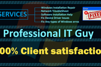 repair, fix any windows computer or laptop issues remotely
