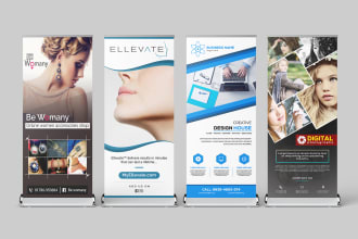 design roll up banner, billboard and store front banner