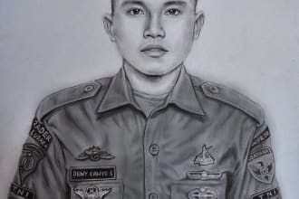 draw pencil sketch portrait from your photo