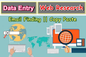 find email address, contacts and do web research