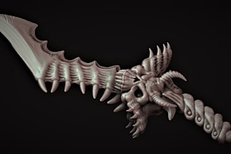 design quality 3d printing dnd fantasy characters, props, and weapon models