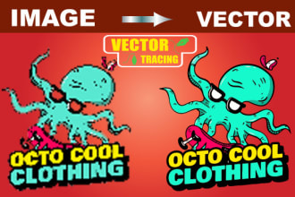 vector tracing convert logo to vector or redraw anything