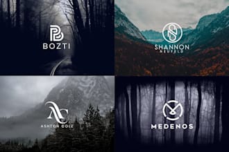 create a clean monogram or initial logo design