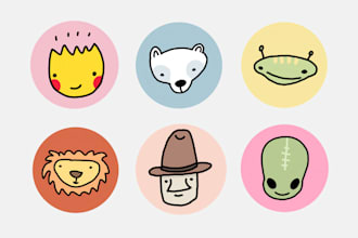 draw a cute custom profile picture