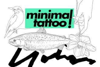 do minimal linework tattoo design for you