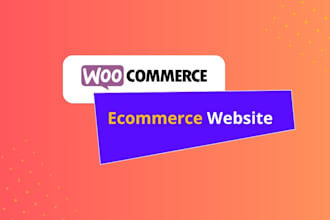 build ecommerce website or webshop using  woocommerce