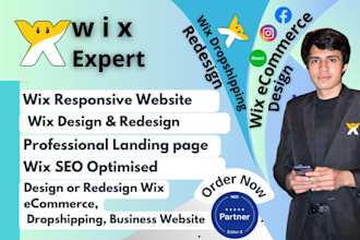 design wix website redesign wix ecommerce wix dropshipping wix business website