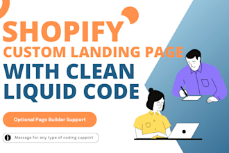 develop shopify liquid landing page custom dynamic section