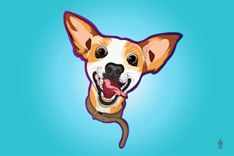 design a realistic cartoon portrait  for you