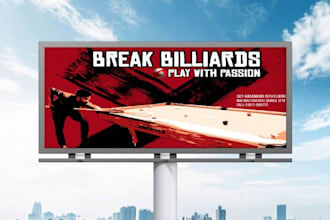 design commercial banners and posters