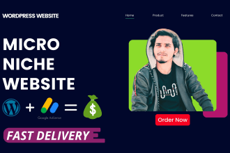 create micro niche wordpress website for passive income
