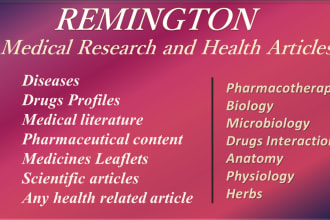 write on medical, medicines, drugs, herbs and supplements