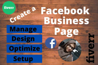 create, design and manage your facebook business page
