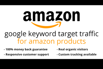 promote and send  keyword target traffic for your amazon product listings