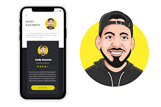 draw a cartoon portraits or avatars for social media profiles