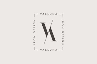 design a unique minimalist logo for your business website brand