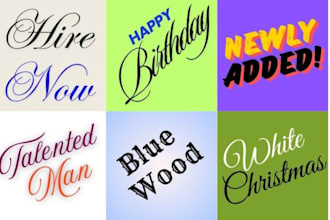 make custom handwritten and ai font typography