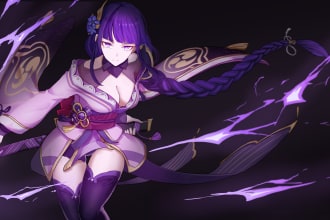 draw anime style art for your oc or waifu and hubando
