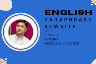 review, reword, rephrase and rewrite your content