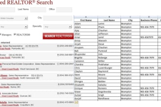 scrape or extract or mine data from website