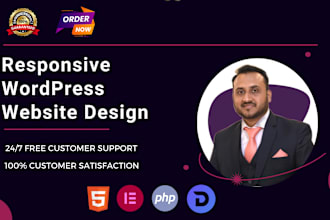 build a professional wordpress website or website design