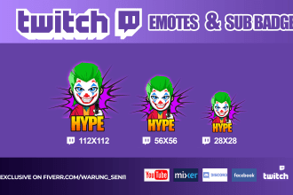 create custom emotes and sub badges for twitch facebook