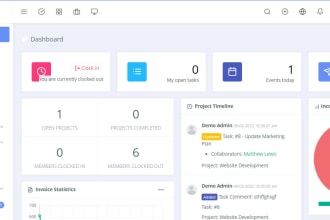 create pos, hrm, and CRM systems