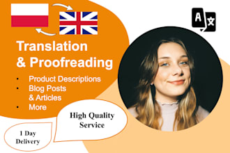 translate english to polish and polish to english