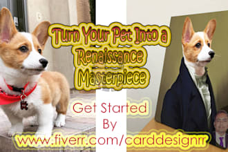 design custom pet portrait