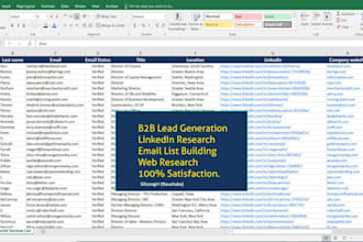provide email address, contact info and linkedin research