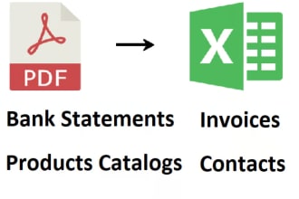 transfer data from PDF to excel