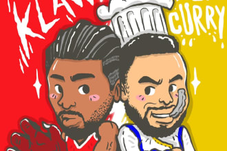 draw awesome cartoon for your podcast or youtube cover