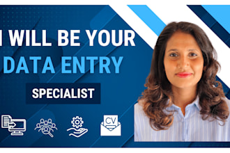 be your data entry specialist
