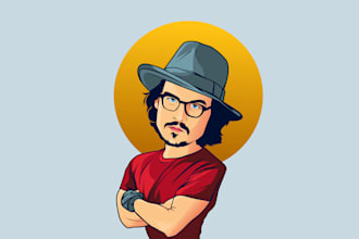draw awesome big head cartoon caricature from your photos