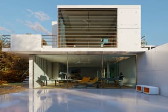 do 3d rendering and make architectural drawings